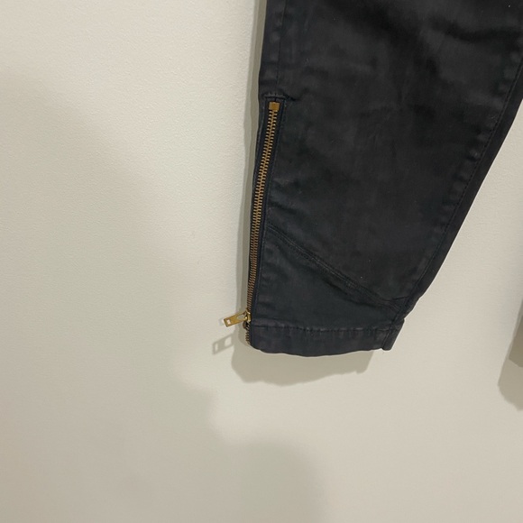 J. Crew Women’s Black Moto Ankle Zipper slim Jeans size 27 - Picture 10 of 13